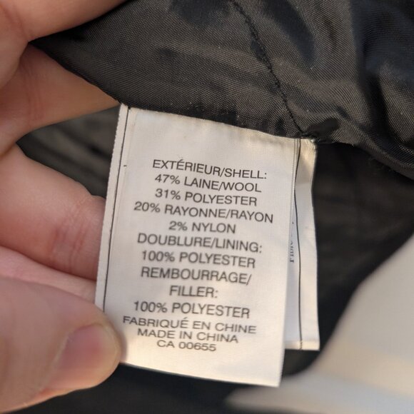 Smart Set Wool Peacoat Vintage VTG Size M Y2K - Picture 6 of 9